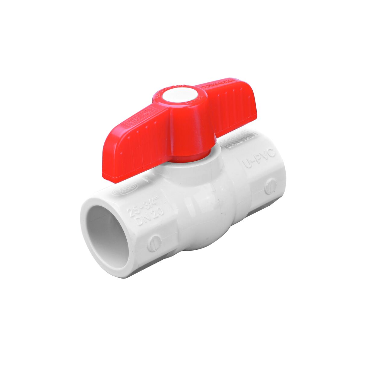 Include a shut off point in your pipeline with the NDS 3/4 in. PVC IPS Ball Valve with slip connections (NDS E1410-07)