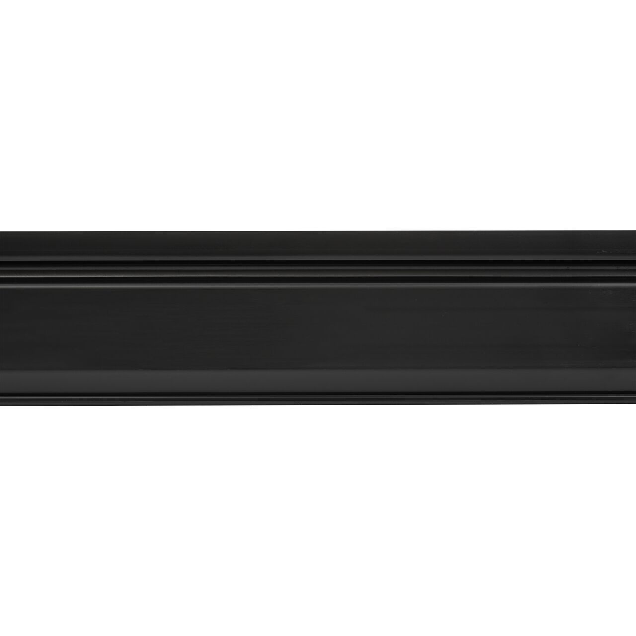 Side View Closeup of the NDS Slim™ Channel Drain showing the textured side that provide firmer grip during installation and a space to expand or contract due to temperature change (NDS 9209)