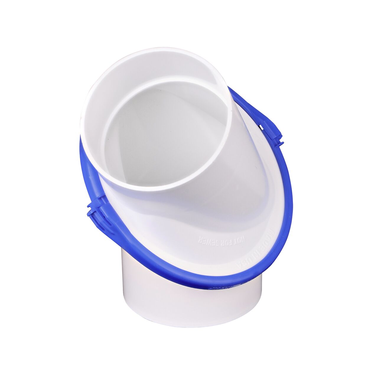 NDS PVC Variable-Angled elbow allows for zero to 90 degree variance and connects 4 in. Sewer and Drain pipes, Hub X Hub connection (NDS 4PVAF)