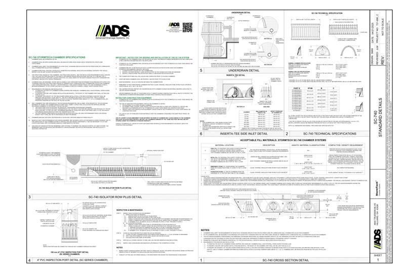 SC-740 StormTech Chamber Full Detail Sheet