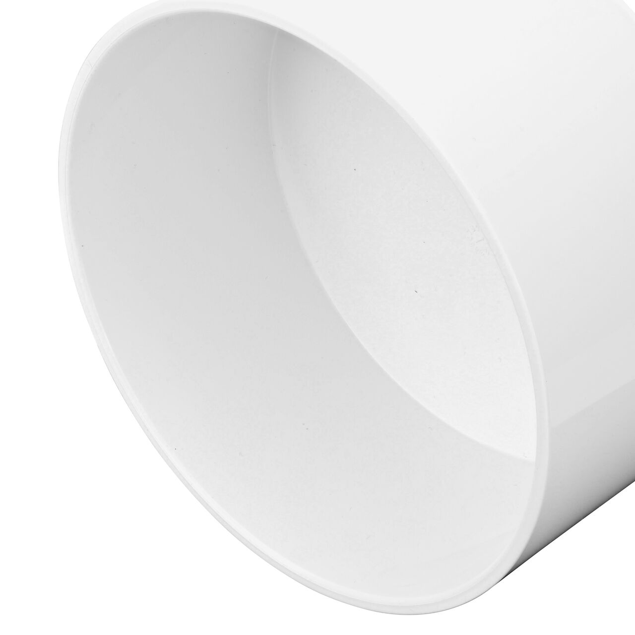 Closeup of inside the Drain Cap of the NDS 6 in. PVC Sewer and Drain cap (NDS 6P06)