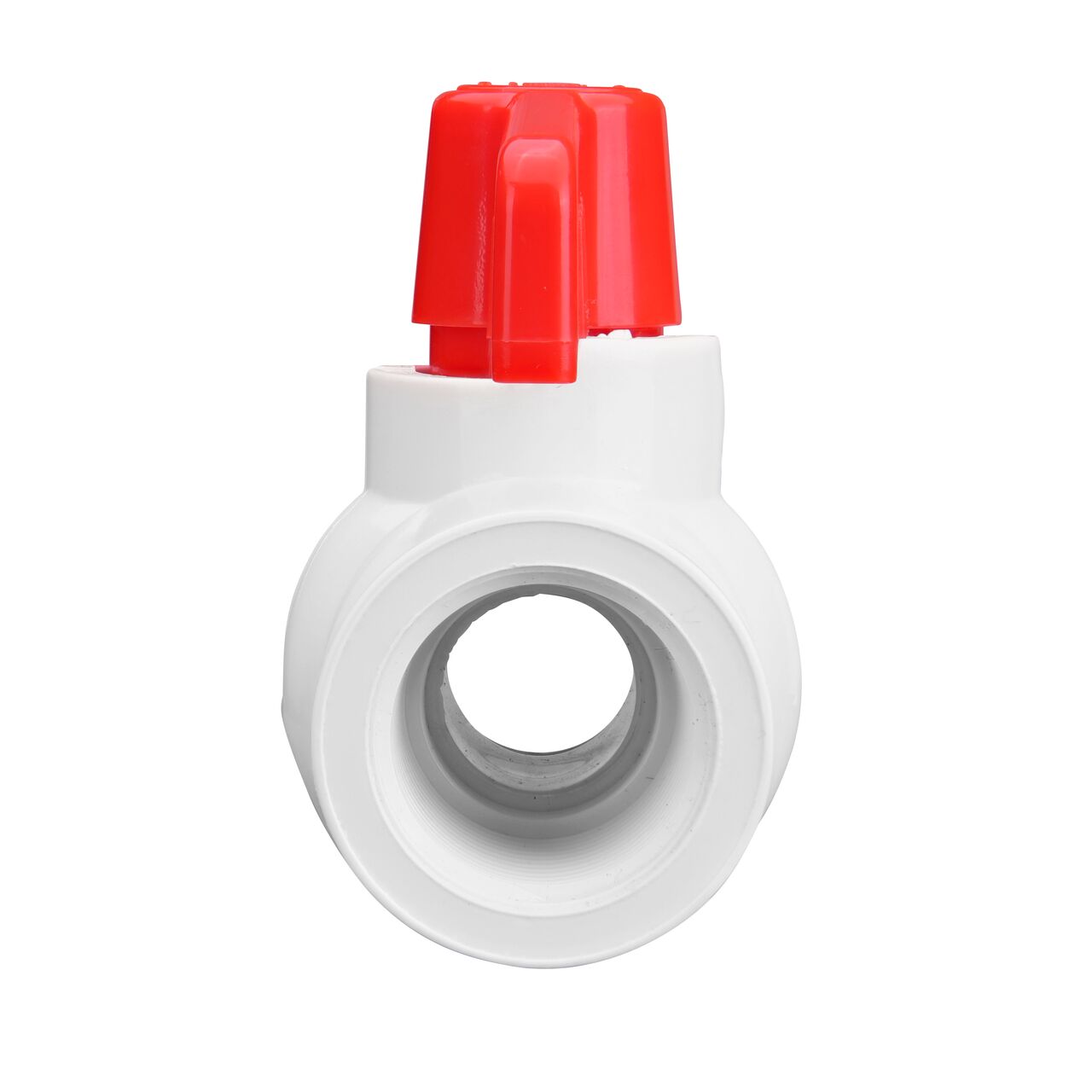 The NDS 3/4 in. PVC IPS Ball Valve is made of durable material and works with most PVC pipe to transport water and prevent backflow of contaminated water in pressurized systems (NDS E1320-07)