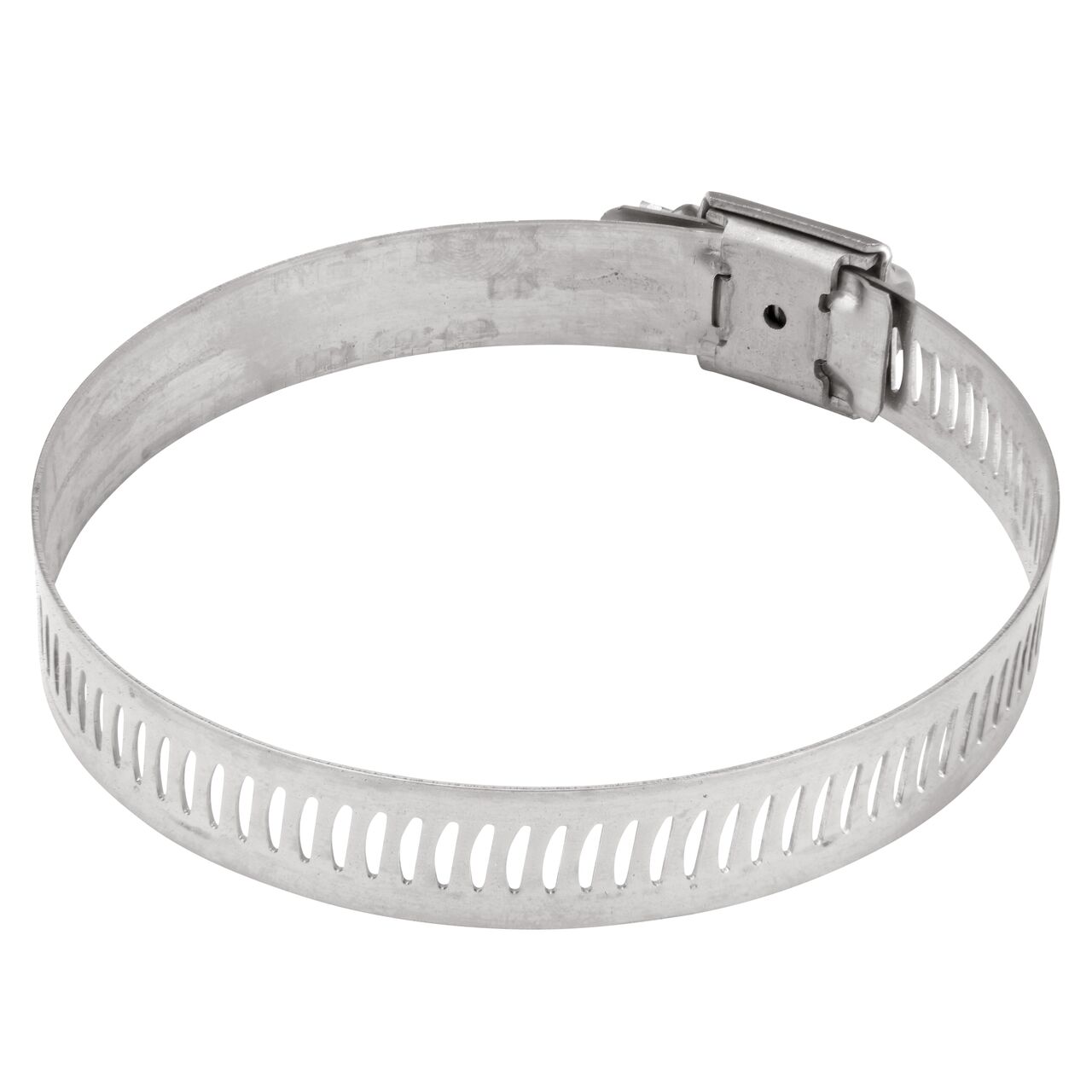 The NDS SAE 44 Worm Drive Hose Clamp with Aero Seal 1/2 in. band width (NDS 64044H) has arcial perforated slots in band for added strength and smoother engagement