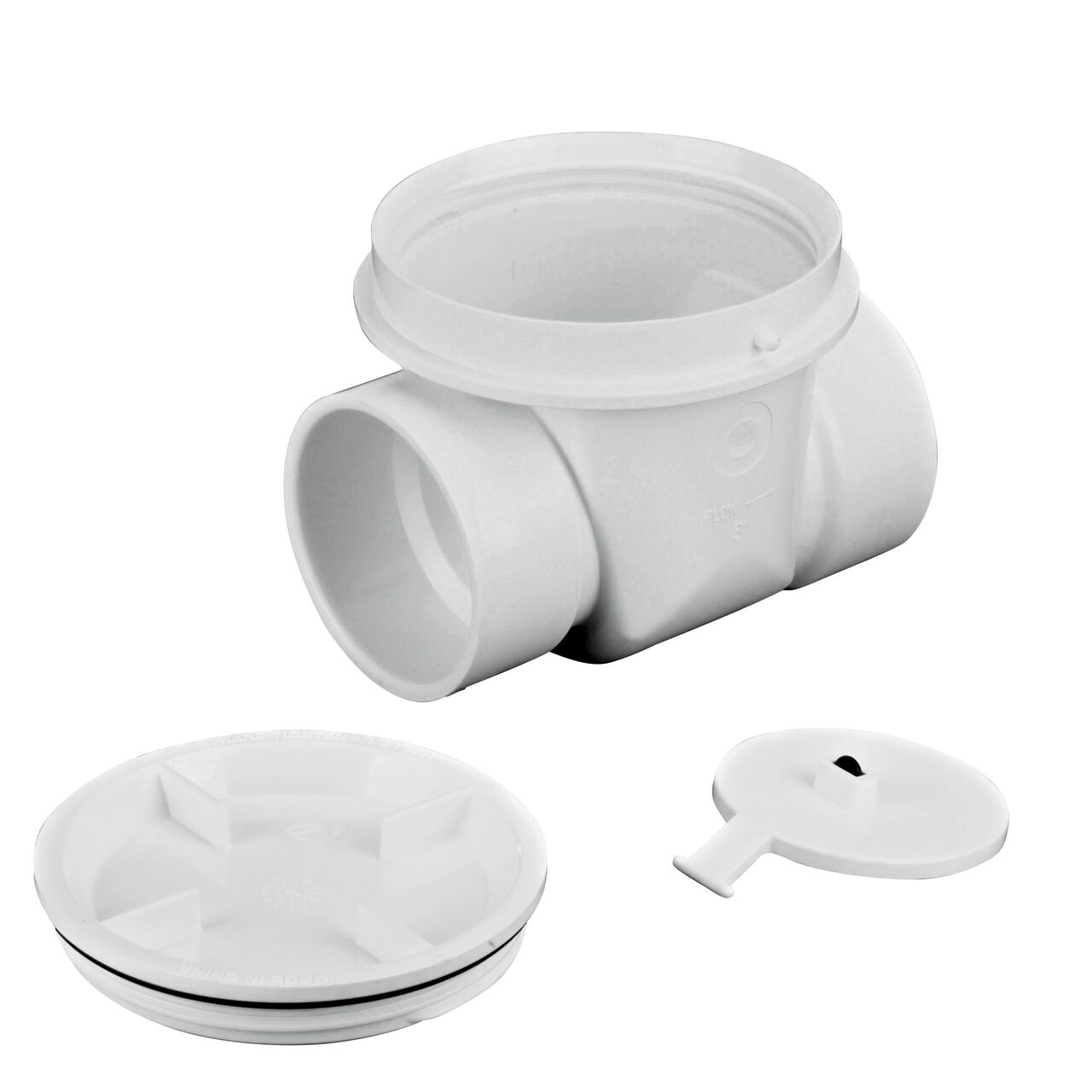 The quick action flapper allows unrestricted uni-directional flow and includes a elastomeric gasket in the flapper for a watertight seal on the NDS White 3 in. PVC Backwater Valve (NDS 375P)