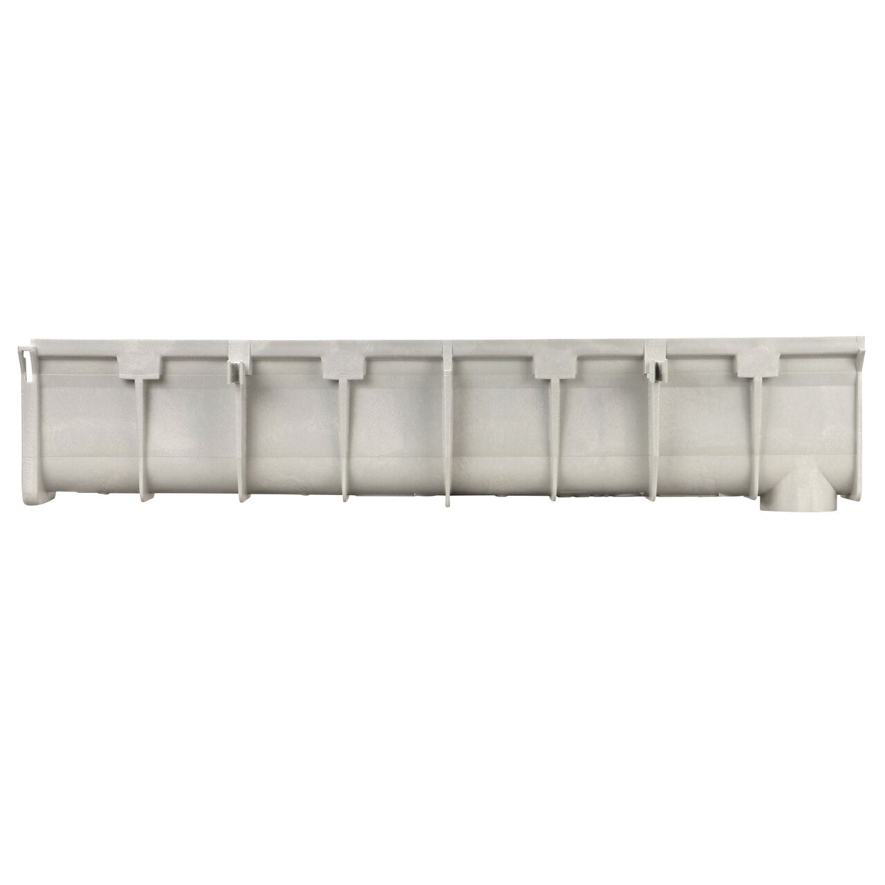 Side to Side View of the NDS 8.03 in. to 8.37 in. Deep Dura Slope Channel (NDS DS-103), end to end