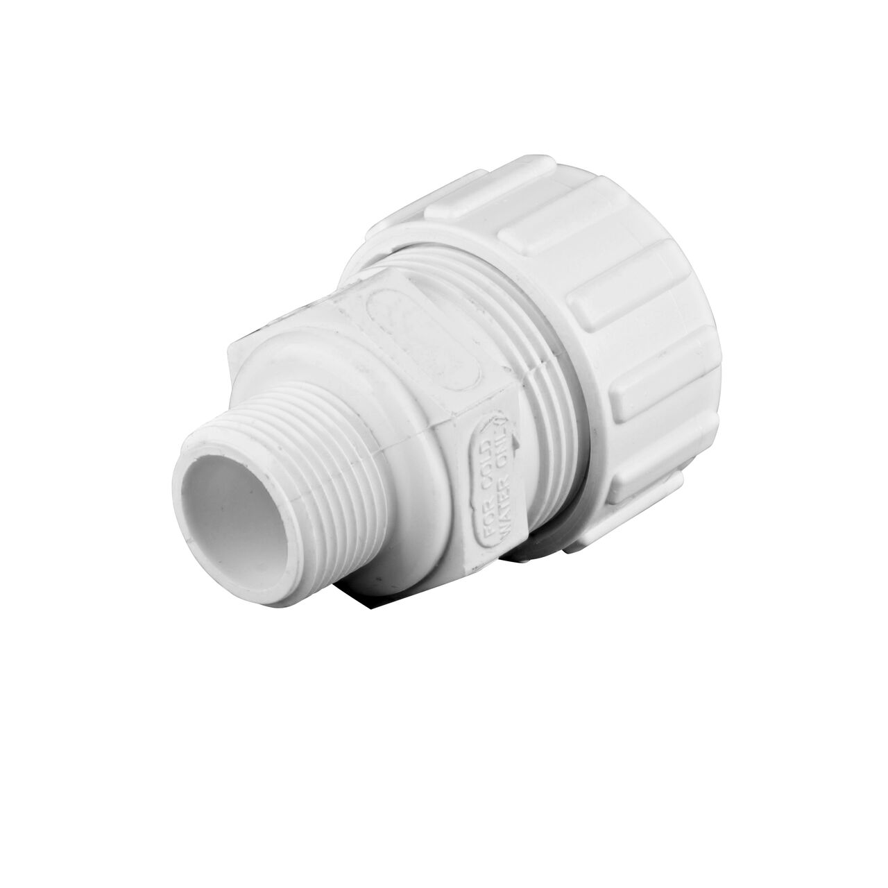 Threaded MPT connection end on the NDS 3/4 in. SIDR-7 MPT X PE TS Flo-Lock™ Gripper Adapter (NDS 830-07)