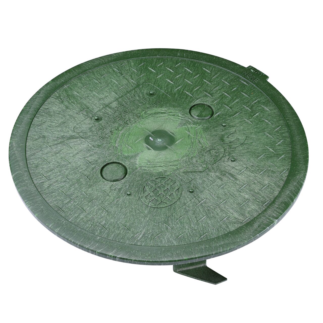 10 in. Round SureFit Universal Valve Box Lid (NDS 10RND-UC) is compatible with 10 in. Valve Boxes from a variety of brands