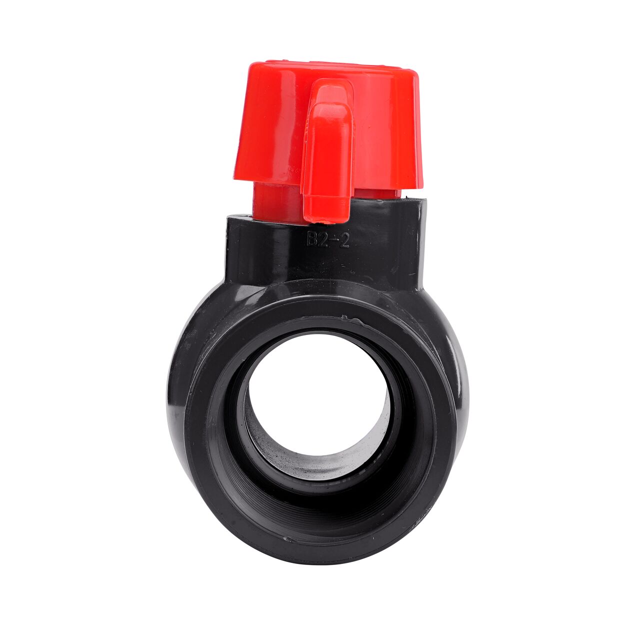 The NDS 1-1/4 in. PVC IPS Ball Valve is made of durable material and works with most PVC pipe to transport water and prevent backflow of contaminated water in pressurized systems (NDS E1620-12)