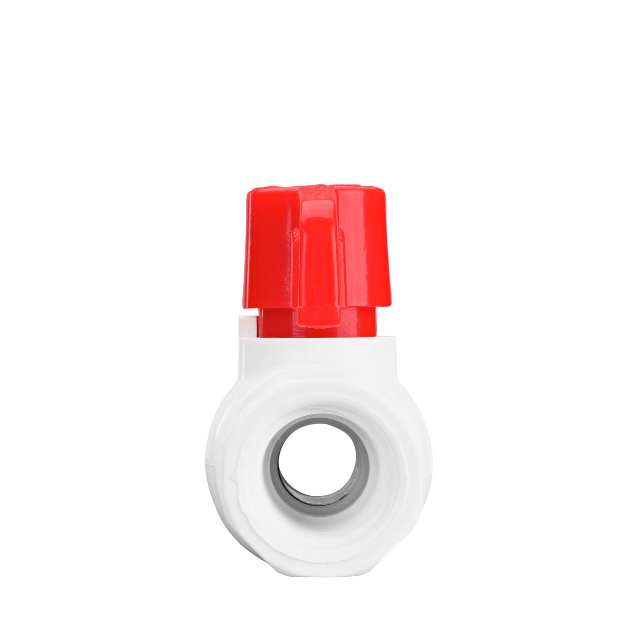 NDS 1/2 in. PVC IPS Ball Valve direct water flow one-way through pipes when the ball valve opens that is perfect for pool and spa, irrigation, and plumbing installations (NDS E1420-05)