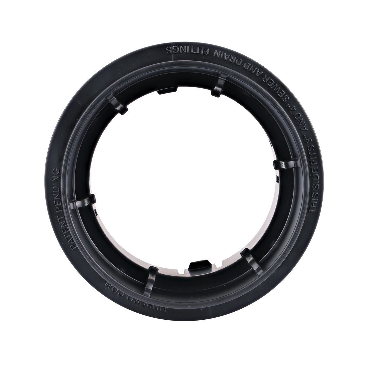 front view of the NDS Fitting Adapter for NDS Pop-Up Drainage Emitter with elbow (NDS 1241)