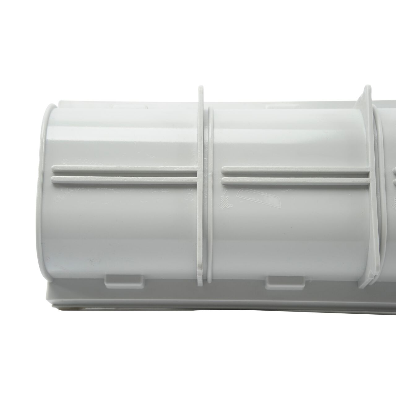 NDS 5 in. Pro Series Channel Drain Shallow Profile features sturdy side ribs, stabilizing ribs, and built-in saw guide on channel (NDS 820)