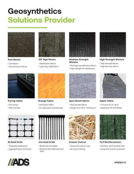 Geosynthetic Solutions Provider Product Sheet