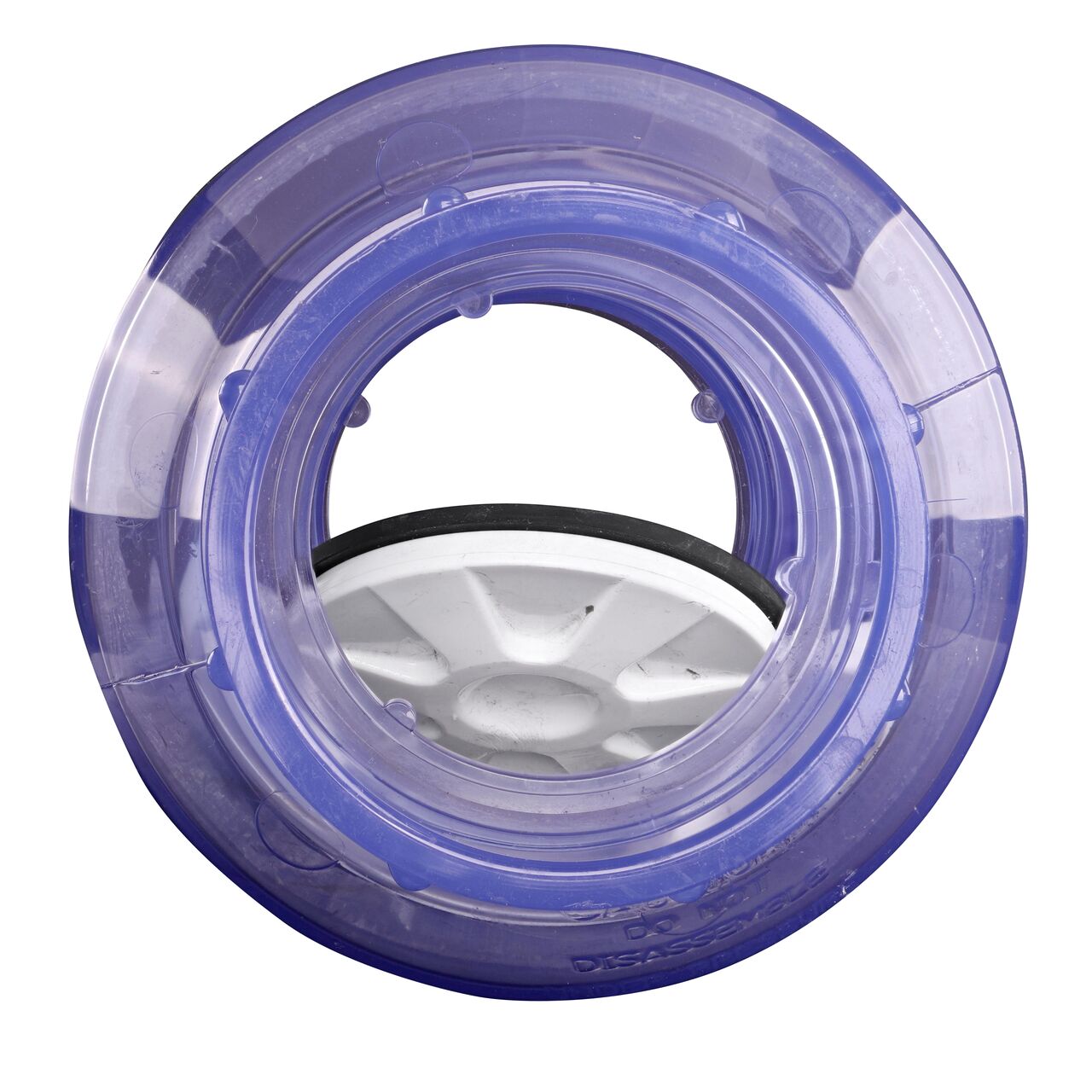 Water is conveyed one-way through the valve when the flap opens on the NDS Clear 2 in. slip end by slip end PVC Swing Check Valve (NDS 1520C20)
