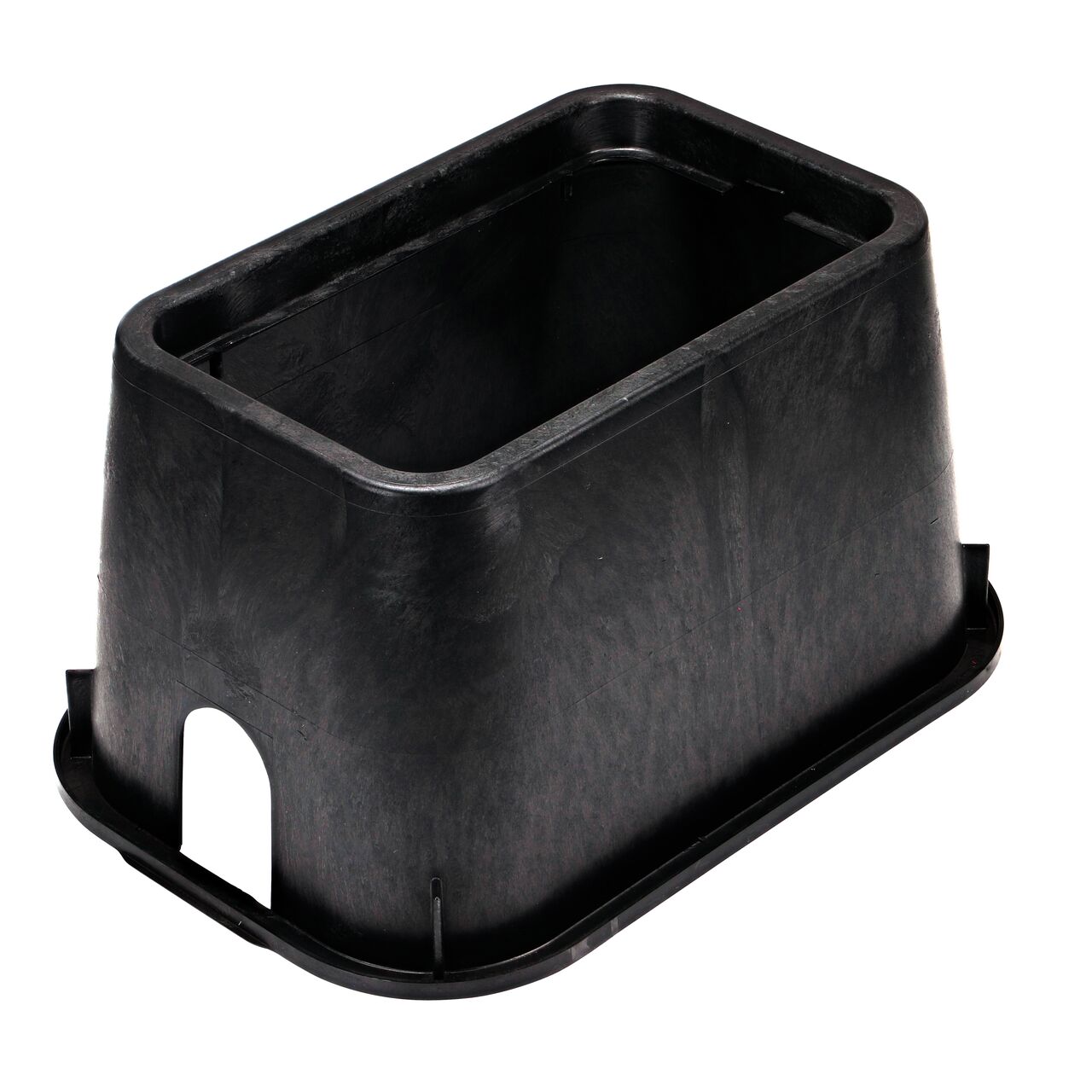 View of the Black 10 in. X 15 in. X 10 in. Rectangular Water Meter Box which conceals and protects components (NDS D1000-RB)