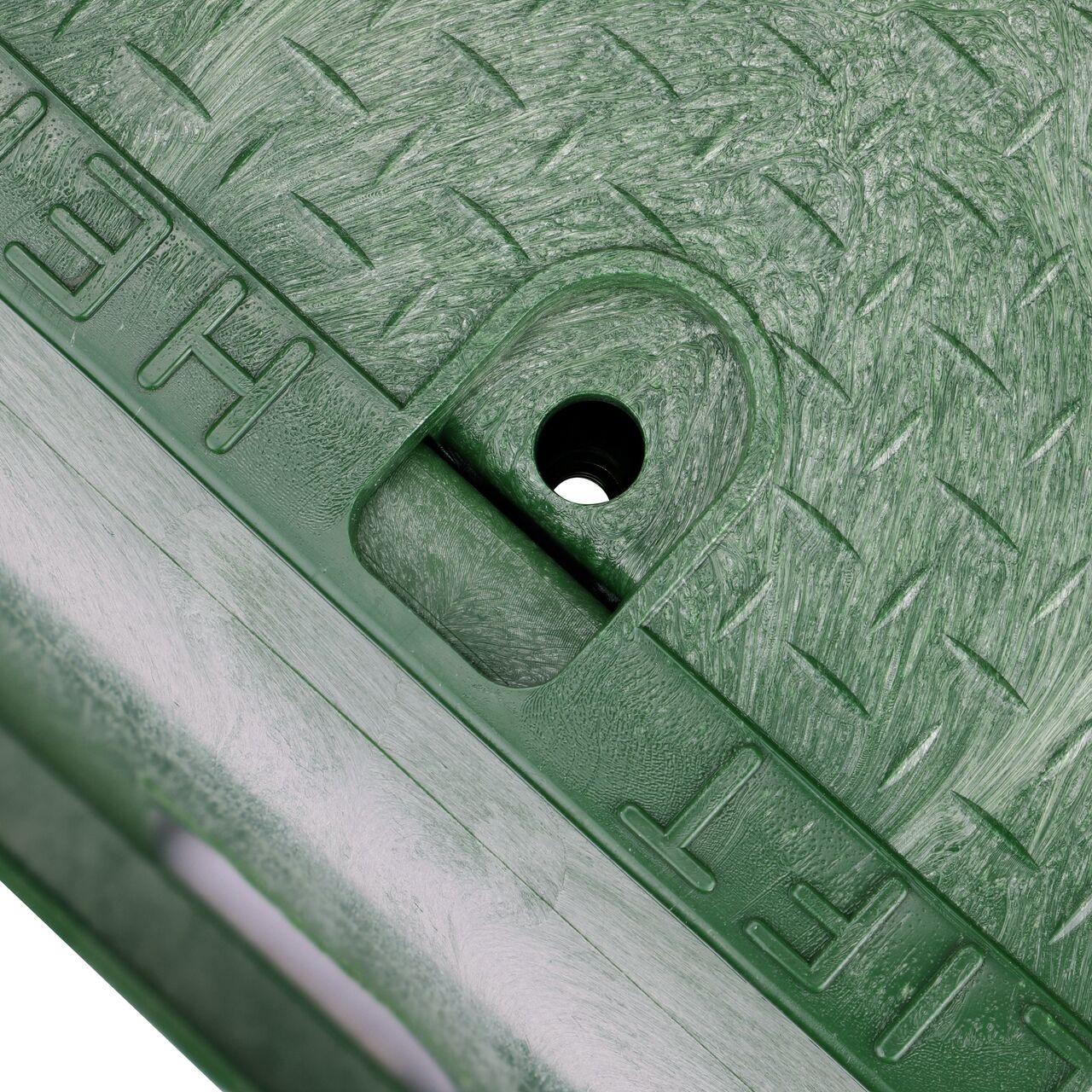 The valve box lid securely in place on the NDS 13 in. X 20 in. Rectangular Standard Series Green Box and Green Irrigation Control Valve Cover (NDS 118BC) keeping components protected against the elements, foot traffic, lawn care equipment, and potential vandalism while keeping them out of sight