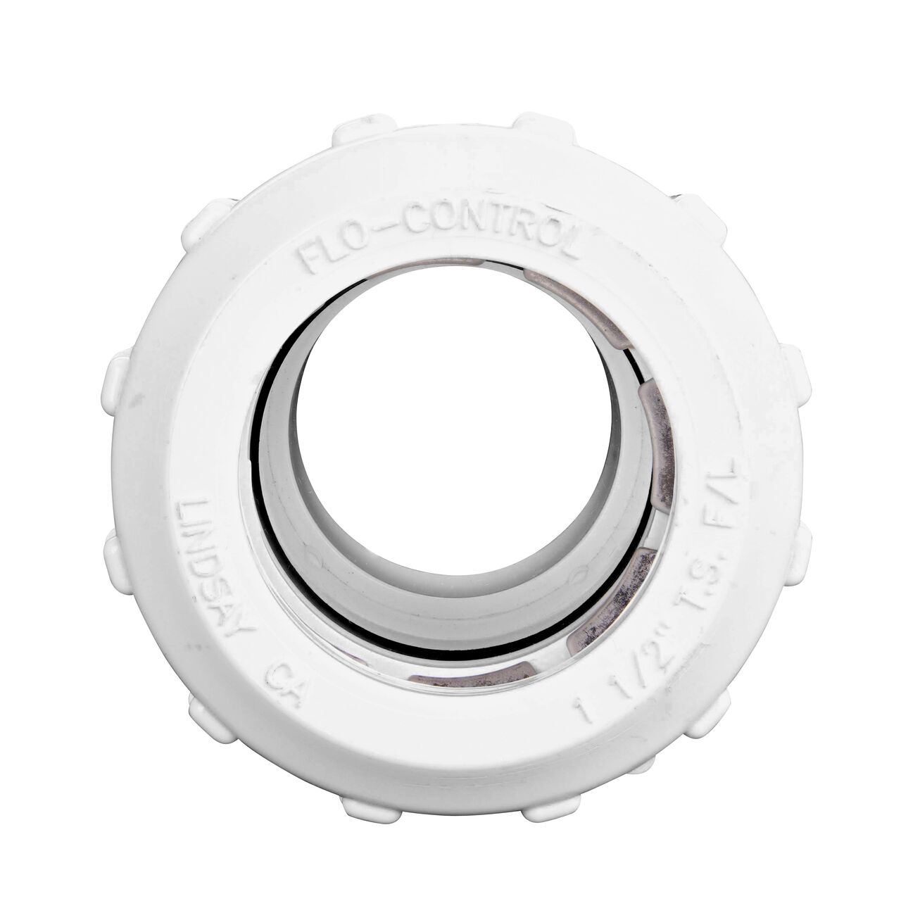 Steel Gripper and EPDM O-Ring provides a leak proof connection on the NDS 1-1/2 in. Flo-Lock™ PVC Gripper Adapter, 1-1/2 in. CTS X 1-1/2 in. CTS MPT (NDS 235-15)
