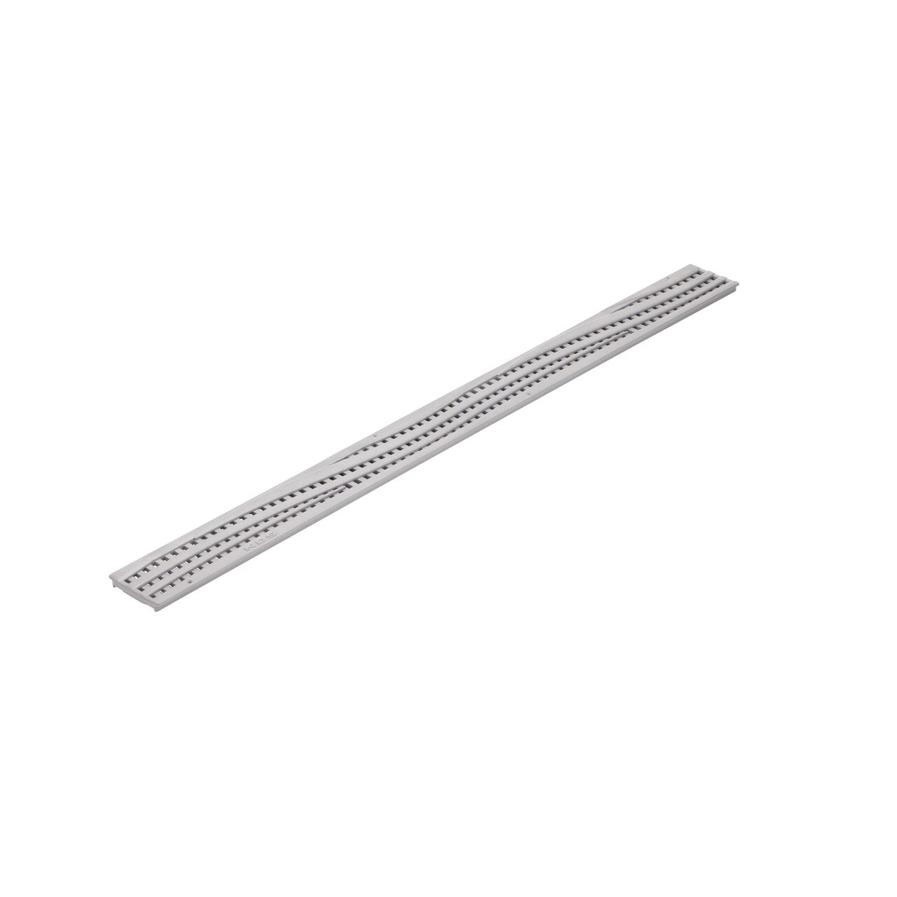 Decorative Wave Gray Plastic Mini Channel™ Drain Grate (NDS 555GY)