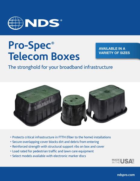 NDS Pro-Spec® Series Telecom Boxes & Covers Brochure