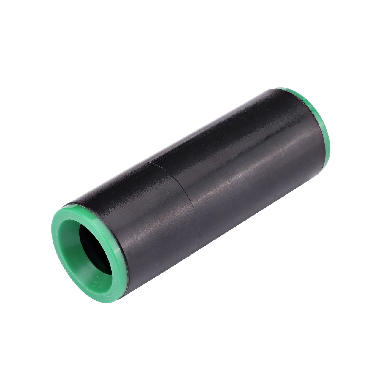 The 1/2 in. Compression Coupling connects two sections of 1/2 in. supply tubing or dripline together (NDS CC 600)