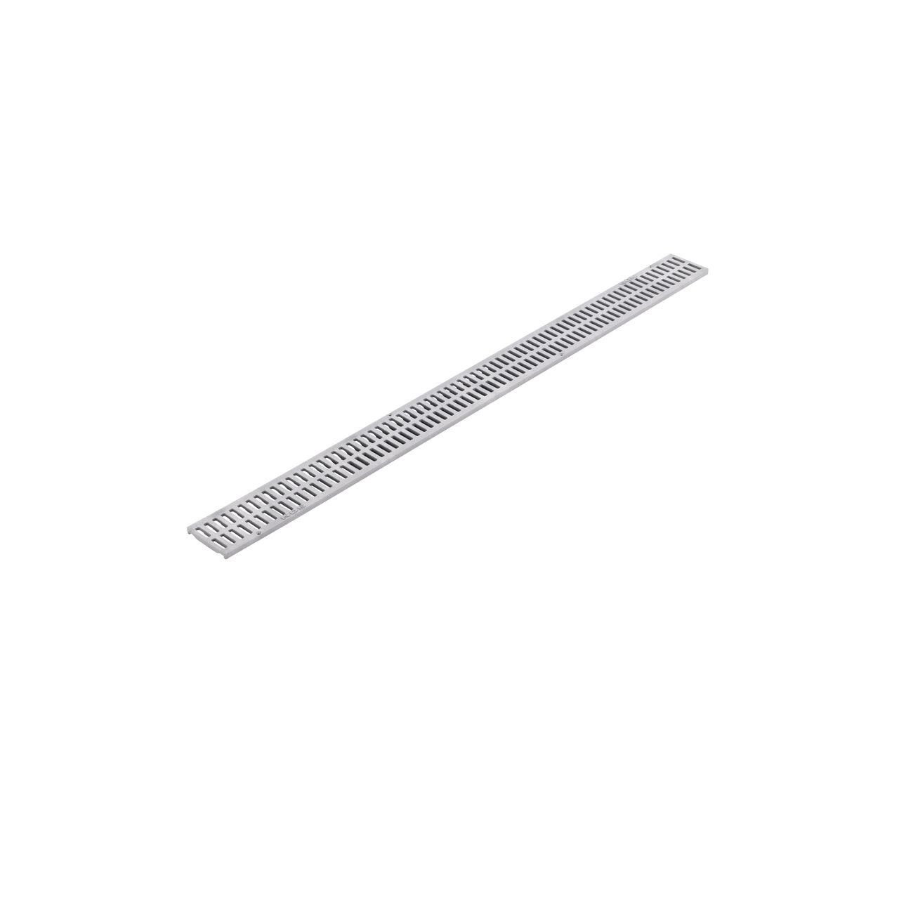 Full view of the Gray Plastic Mini Channel™ Drain Grate (NDS 541-1*, NDS 541)
