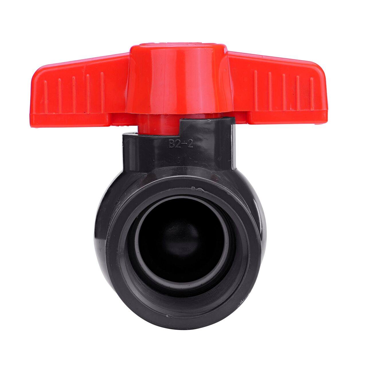 NDS 1-1/4 in. PVC IPS Ball Valve have a handle to easily rotate the ball and close off pipelines which is perfect for pool and spa, irrigation, and plumbing installations (NDS E1620-12)