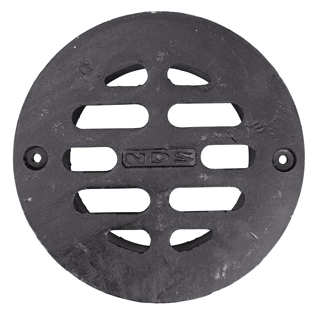 Top Down view of the NDS 8 in. Round Duracast™ Ductile Iron Grate (NDS D8)