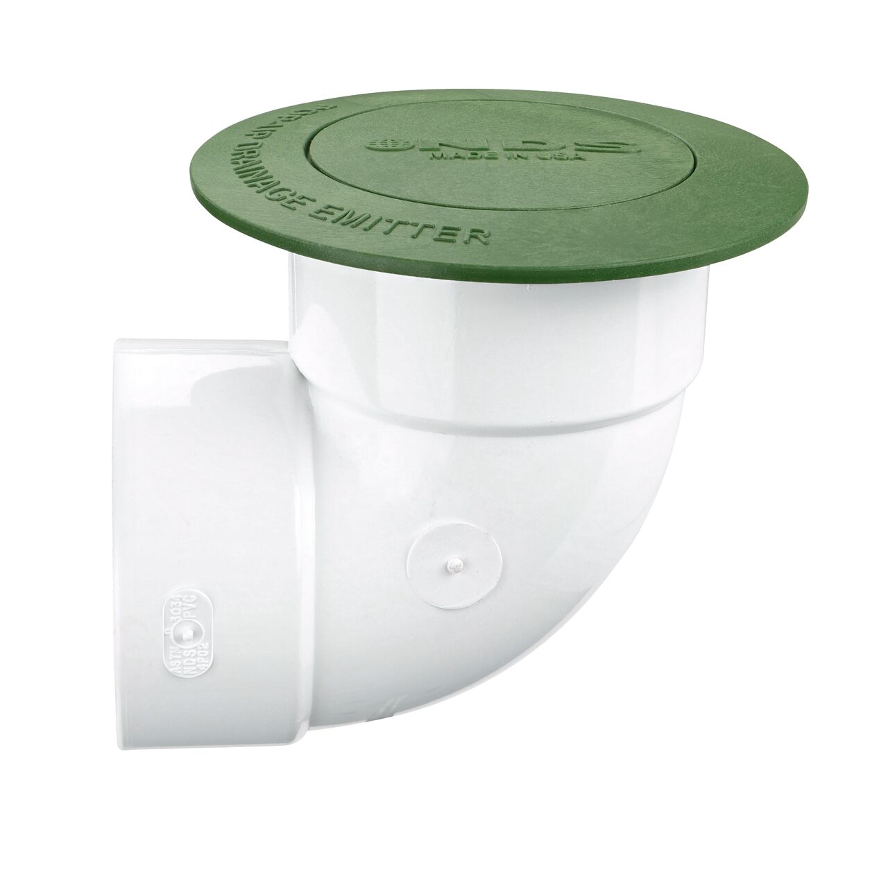 Install the green Pop-Up Drainage Emitter for 3 in. & 4 in. Drain Fittings directly to a 4 in. sewer and drain fitting; fits inside the fitting connection point