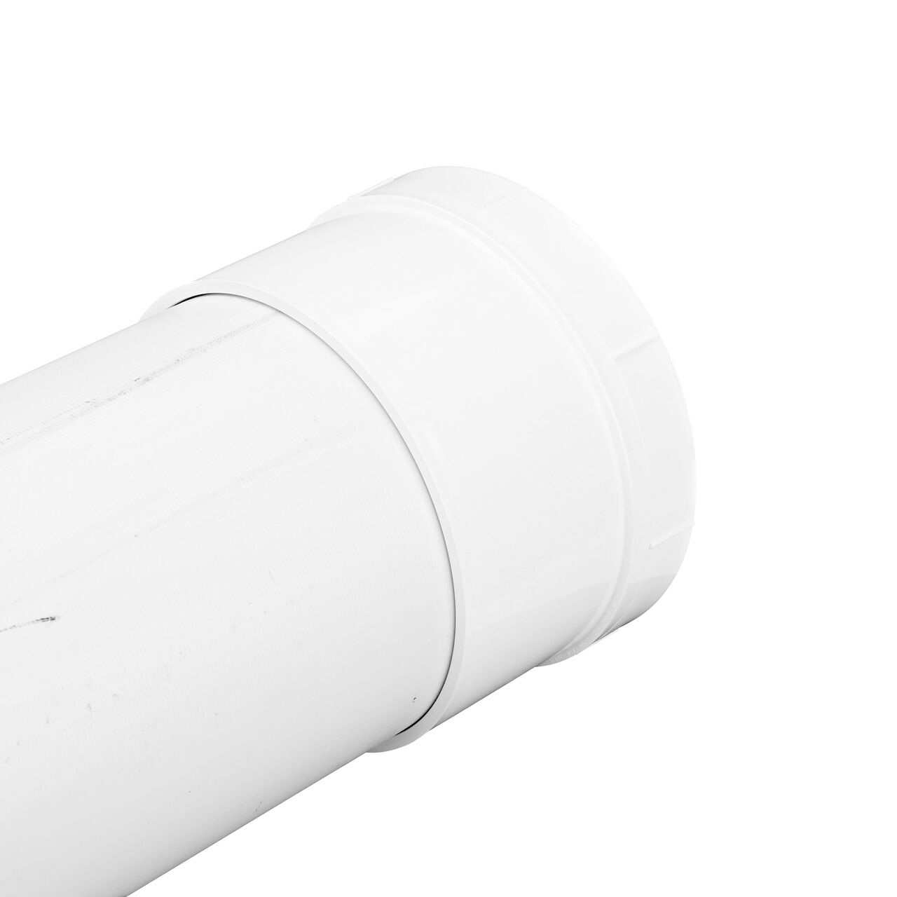 End to end horizontal side view of the NDS 6 in. S&D PVC Female Adapter (NDS 613P)
