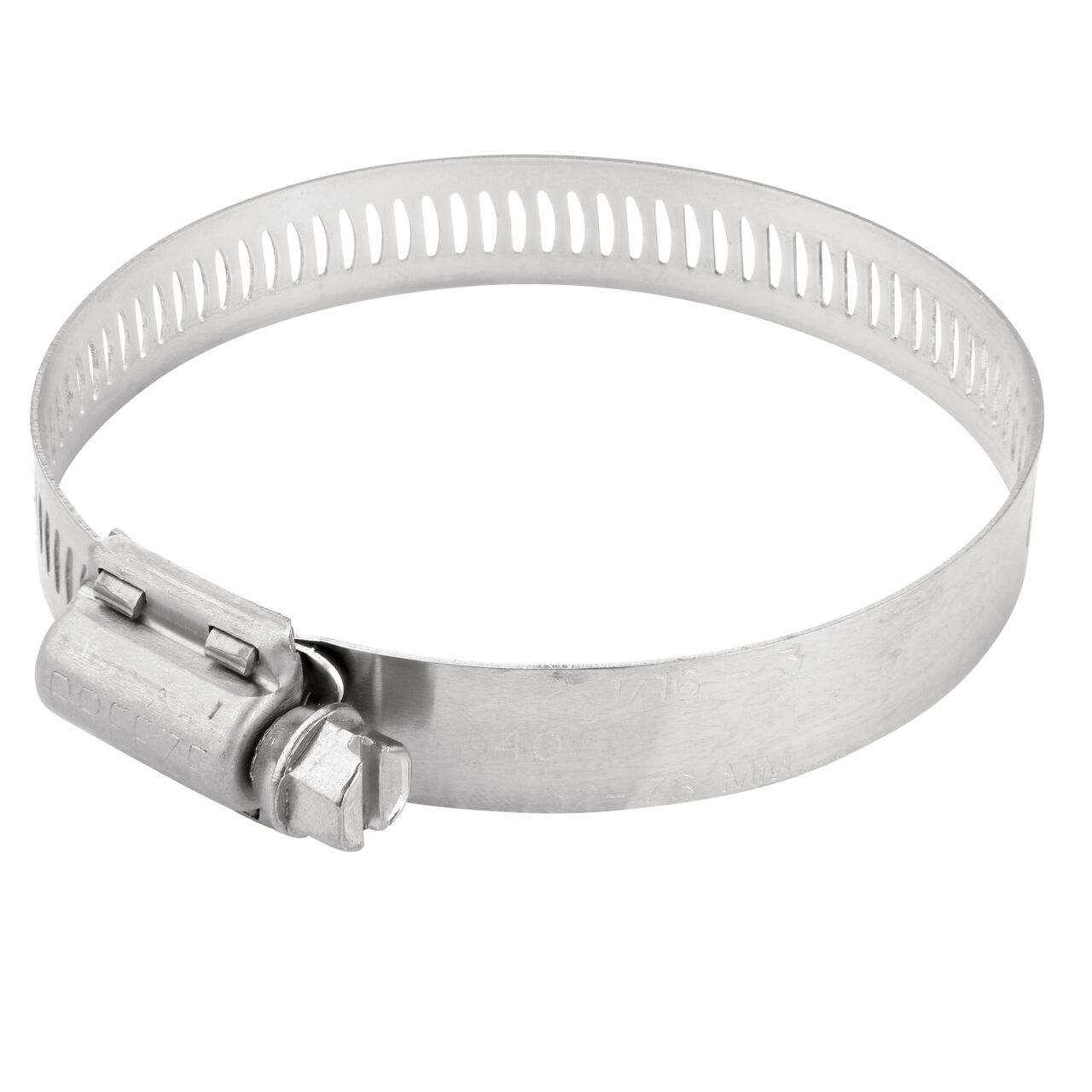 The NDS SAE 40 Worm Drive Hose Clamp with Aero Seal 1/2 in. band width (NDS 64040H) has a heavy duty 4-piece Quadra-Lock design to provide strength and stability; includes underside plate for added strength