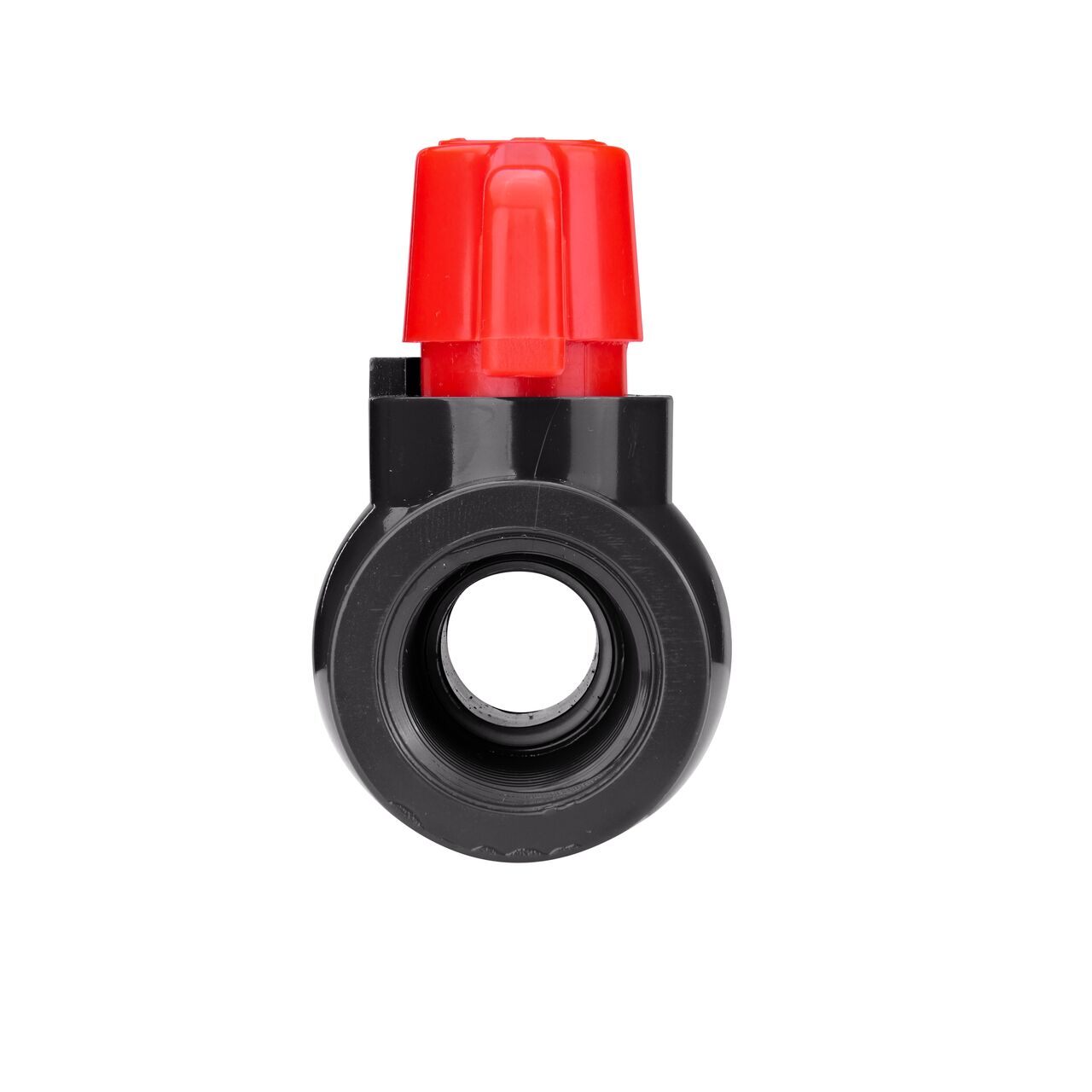 NDS 1/2 in. PVC IPS Ball Valve direct water flow one-way through pipes when the ball valve opens that is perfect for pool and spa, irrigation, and plumbing installations (NDS E1620-05)