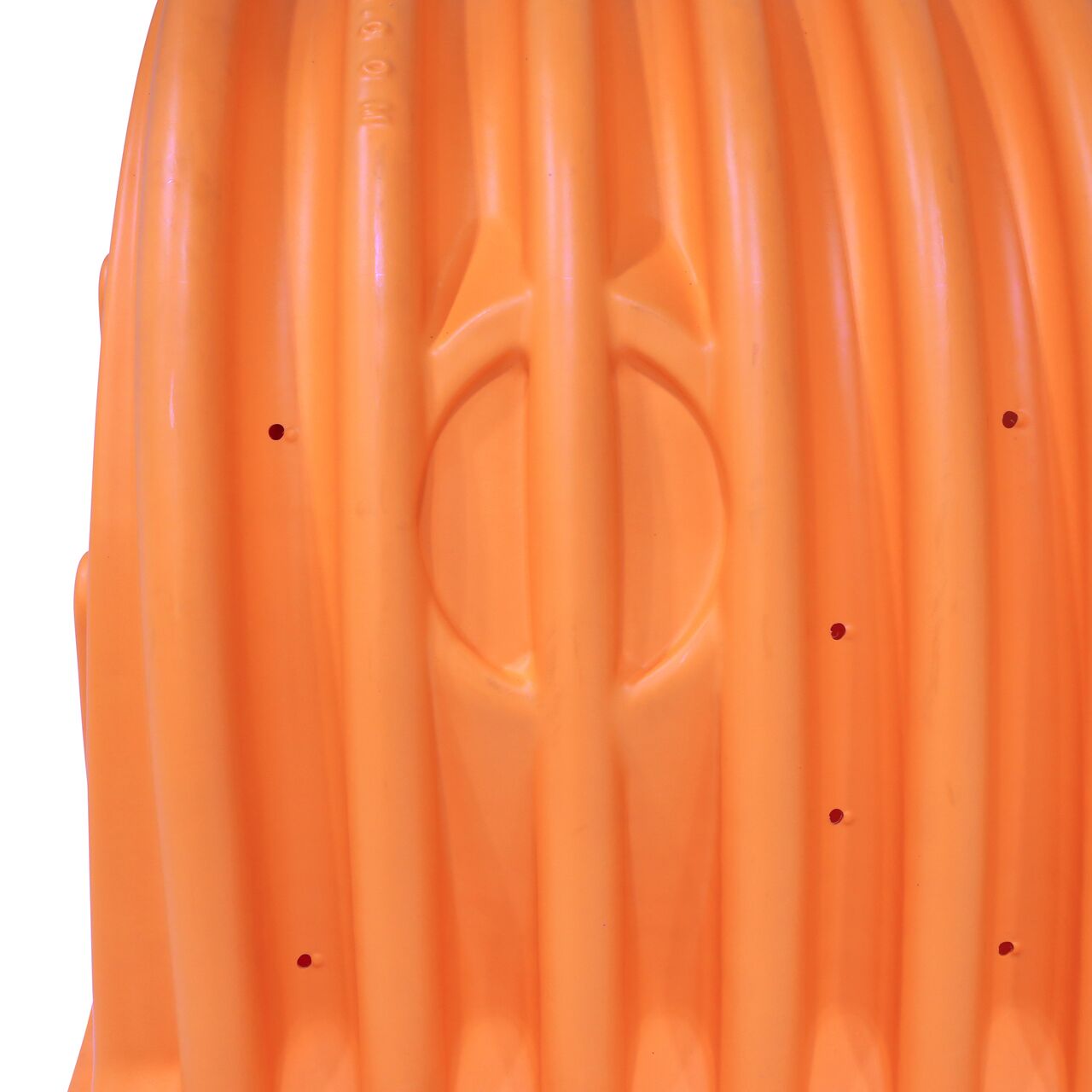 Closeup of the top of the NDS StormChamber 41 in. Start unit where you can cut holes into the product to insert a pipe on side of the chamber  (NDS SC-44105-S-O)