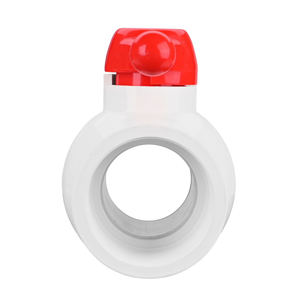 NDS 4 in. PVC IPS Ball Valve direct water flow one-way through pipes when the ball valve opens that is perfect for pool and spa, irrigation, and plumbing installations (NDS E1320-40)