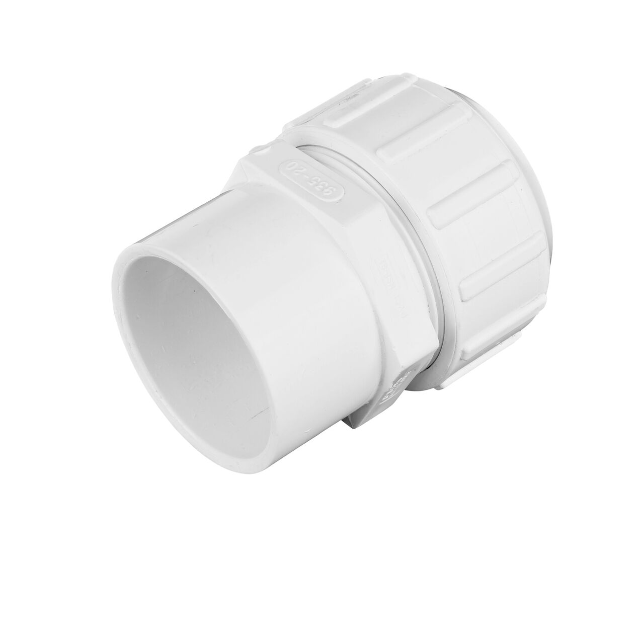 The 2 in. IPS Spigot end on the NDS 2 in. CTS FPT X IPS Spigot Flo-Lock™ Gripper Adapter (NDS 935-20)