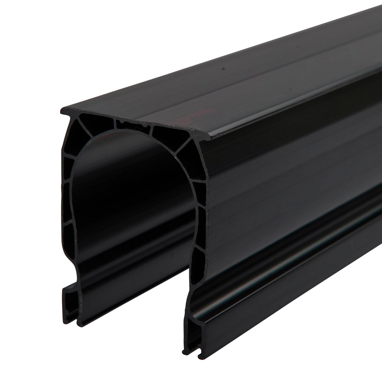 Closeup of the bottom and end of the Slim Channel Drain