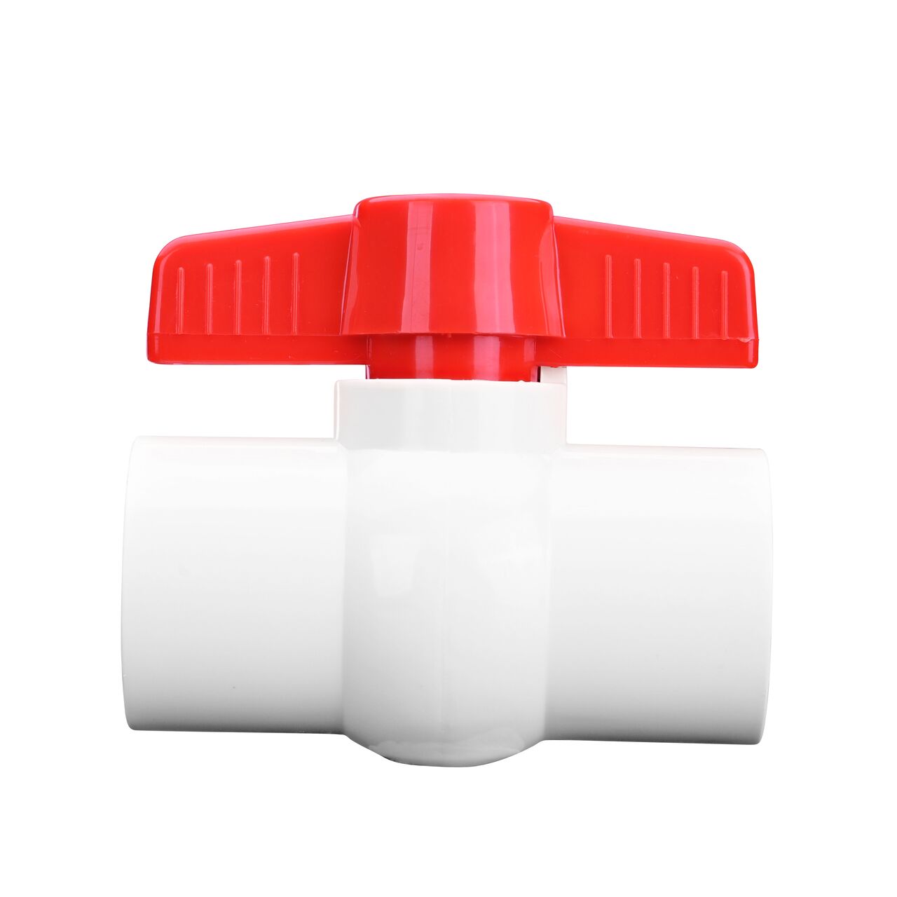 NDS PVC IPS Ball Valve is  leak-resistant valve connects two 1-1/4 in. FPT Sch. 40 pipe ends in an irrigation or other pressurized system and helps prevent costly property damage, pipe corrosion, and system issues (NDS E1320-12)