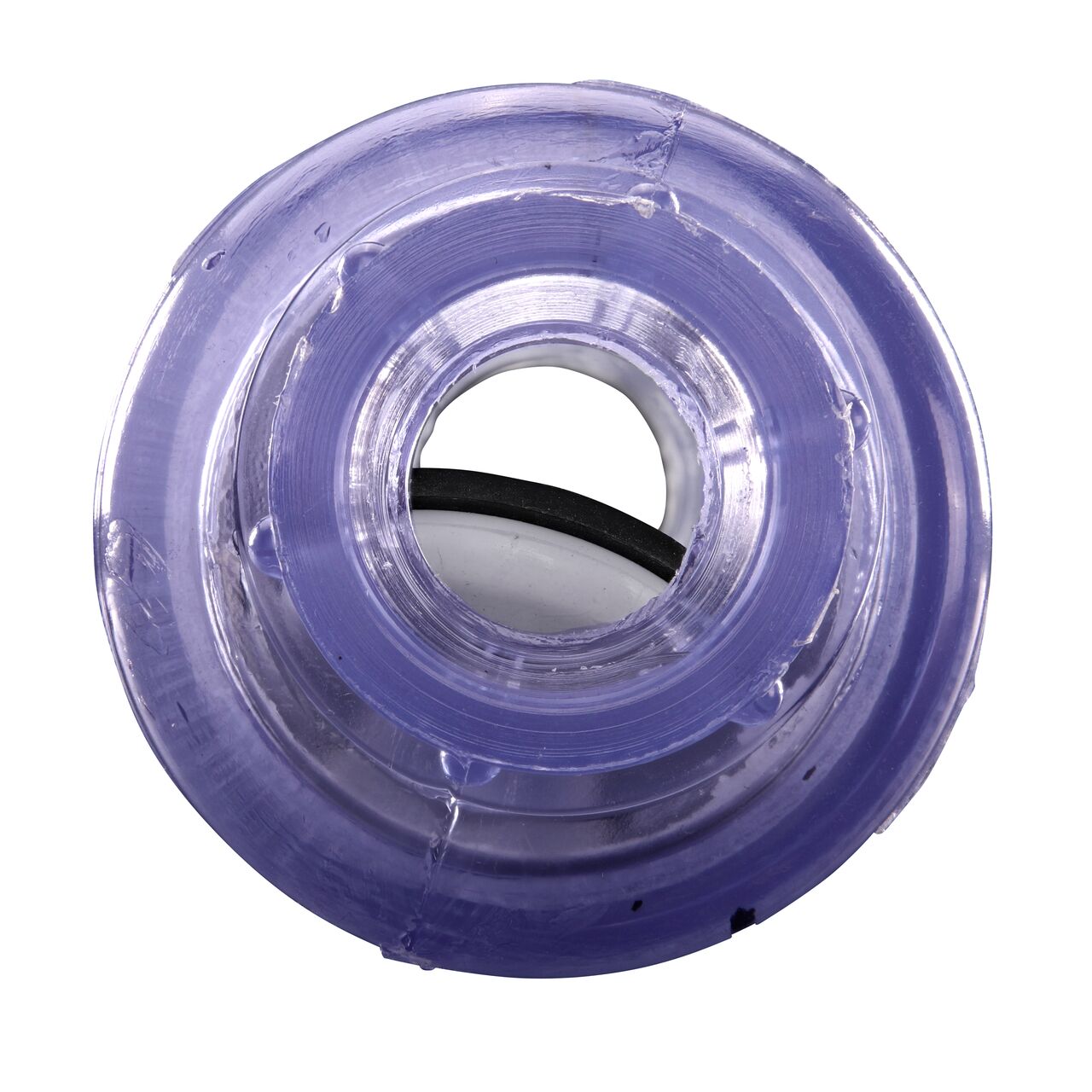 Water is conveyed one-way through the valve when the flap opens on the NDS Clear 1/2 in. female end by female end PVC Swing Check Valve (NDS 1520C05F)