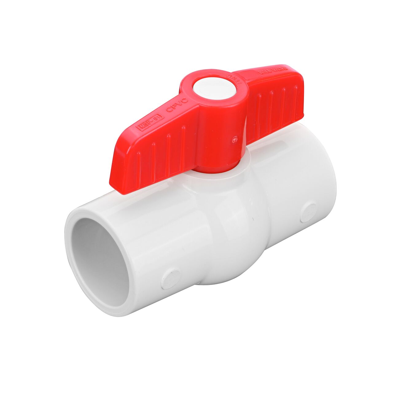 NDS 1-1/4 in. CPVC CTS Ball Valve is a leak-resistant valve that connects two 1-1/4 in. Sch. 40 pipes in an irrigation or other pressurized system and prevents the backflow of water (NDS C1310-12)