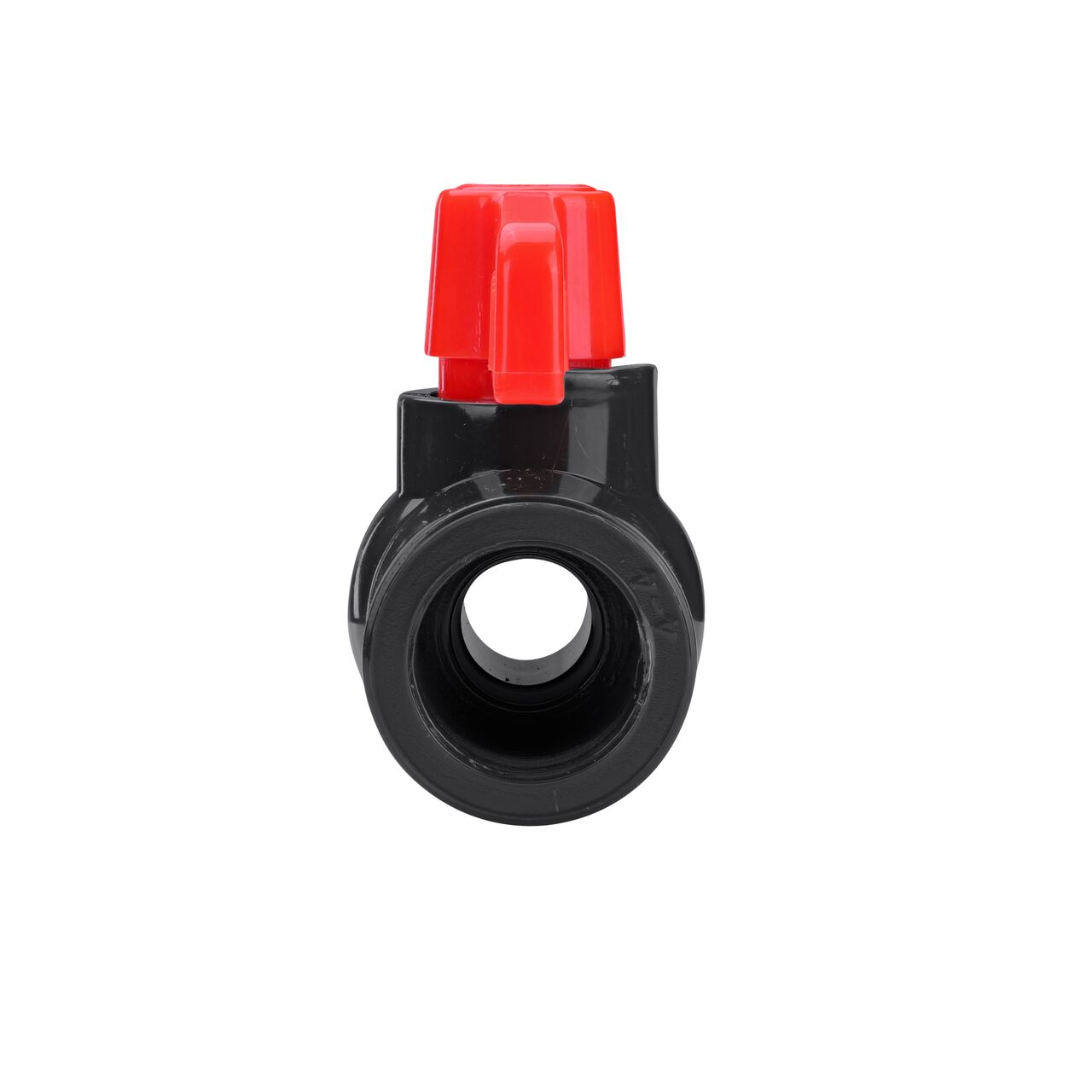 The NDS 1/2 in. PVC IPS Ball Valve is made of durable material and works with most PVC pipe to transport water and prevent backflow of contaminated water in pressurized systems (NDS E1610-05)
