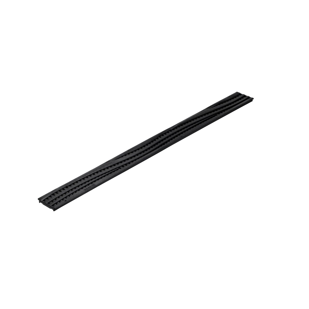 Decorative Wave Black Plastic Mini Channel™ Drain Grate (NDS 555)