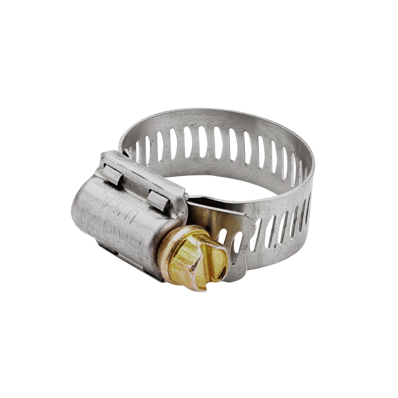 The NDS SAE 12 Worm Drive Hose Clamp with Aero Seal 5/16 in. band width (NDS 62012H) has a heavy duty 4-piece Quadra-Lock design to provide strength and stability; includes underside plate for added strength