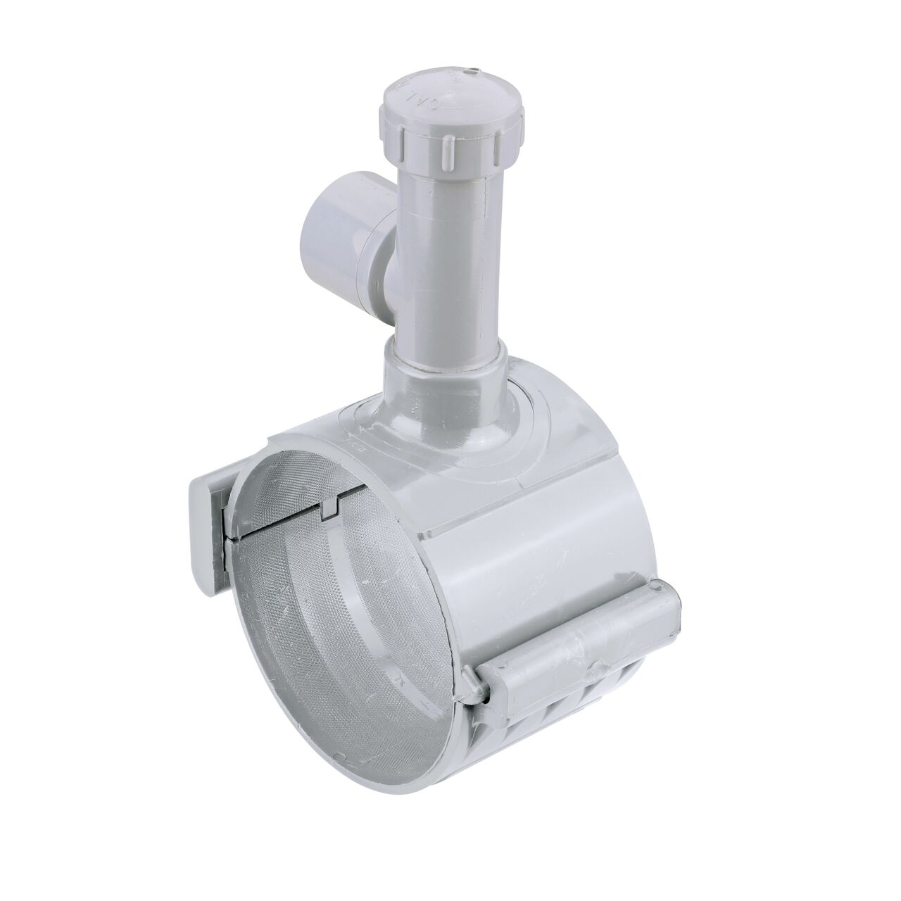 The 6 in. NDS Flo-Tap™ Rigid PVC Saddle with a 1-1/2 in. Socket or 2 in. spigot connection on top (NDS 3260) secures unit firmly and requires less installation time