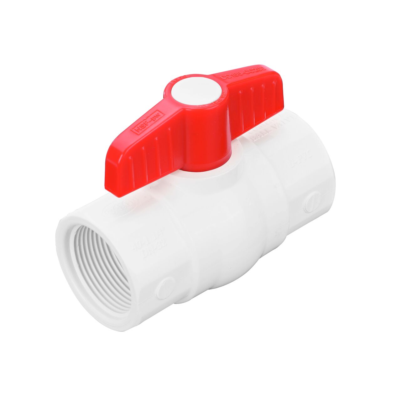 Add a shut off point in your system with the NDS 1-1/4 in. PVC IPS Ball Valve with FPT connections (NDS E1420-12)