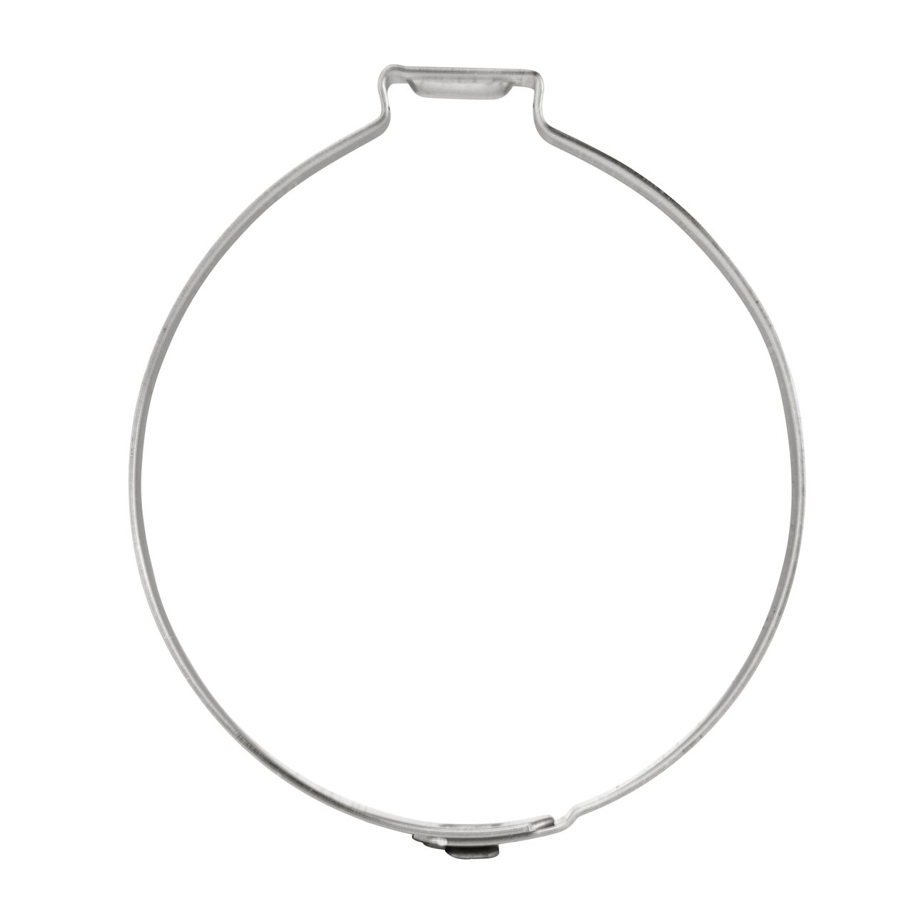 Install the NDS 485R Stainless Steel Pinch Clamp (NDS NC-155000-031) by sliding onto connection point between two pliable hoses or rigid pipes and crimp clamp ear to tighten (use pinch clamp tool sold separately)