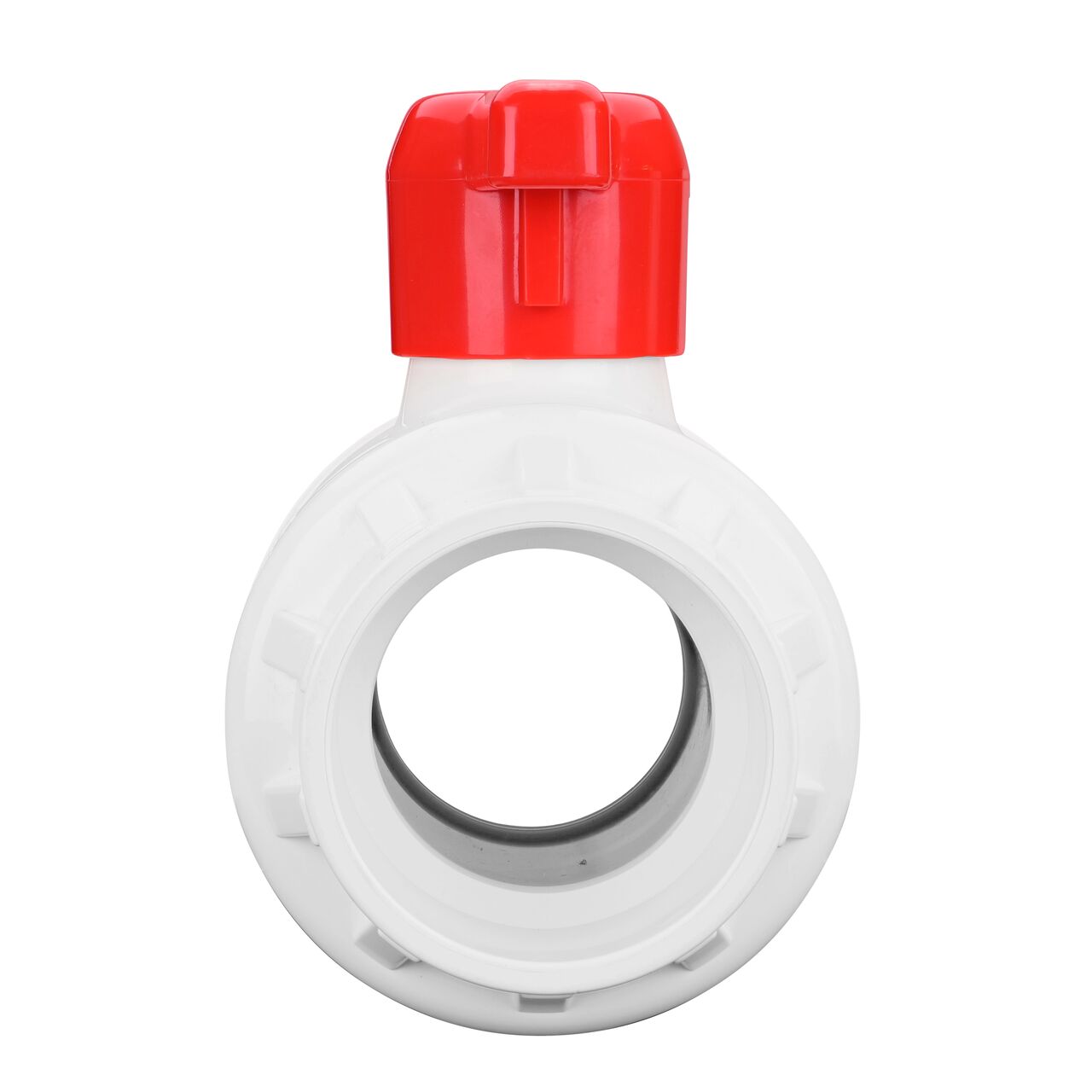 The NDS 4 in. PVC IPS Ball Valve is made of durable material and works with most PVC pipe to transport water and prevent backflow of contaminated water in pressurized systems (NDS E1410-40)