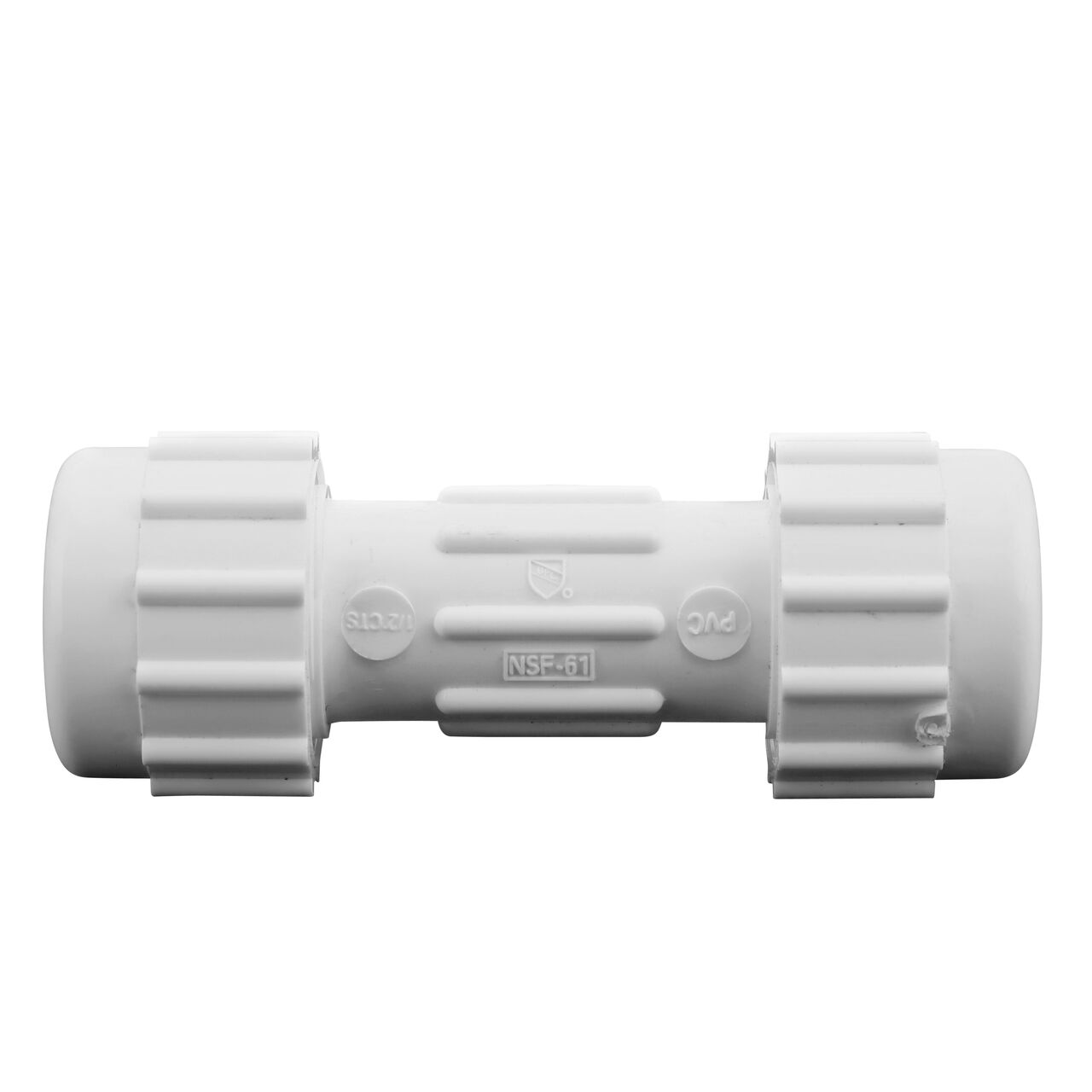 The NDS Compression Coupling is an easy-fit coupling that has two compression ends that slide onto 1/2 in. CTS pipe ends that provide a corrosion-free connection (NDS CCC-0500)