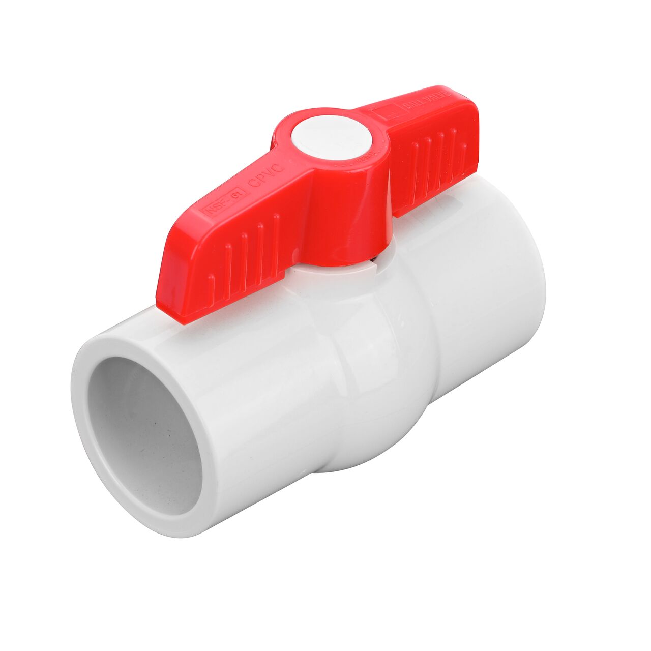 Include a shut-off point in your pipeline with the NDS 1-1/2 in. CPVC CTS Ball Valve with slip connections (NDS C1310-15)