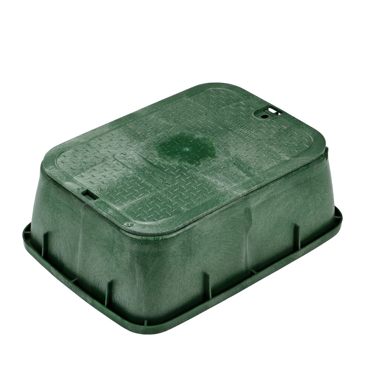 NDS Green 14 in. X 19 in. Rectangular Valve Box Extension and Cover; protects and hides shallow systems (NDS 116TBC)