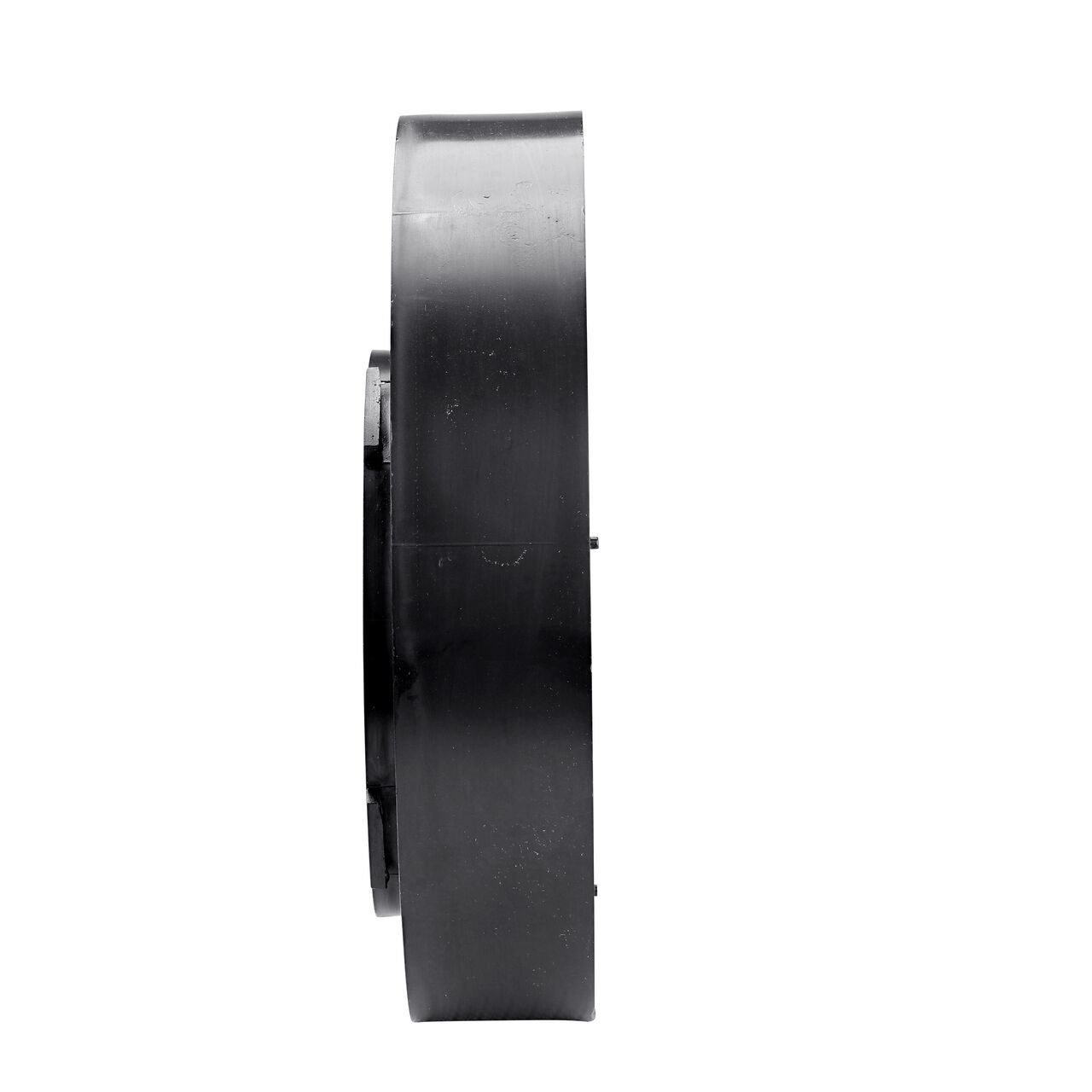 Side view of NDS Outlet Adapter that connects to a 8 in. drain pipe (NDS 1889)