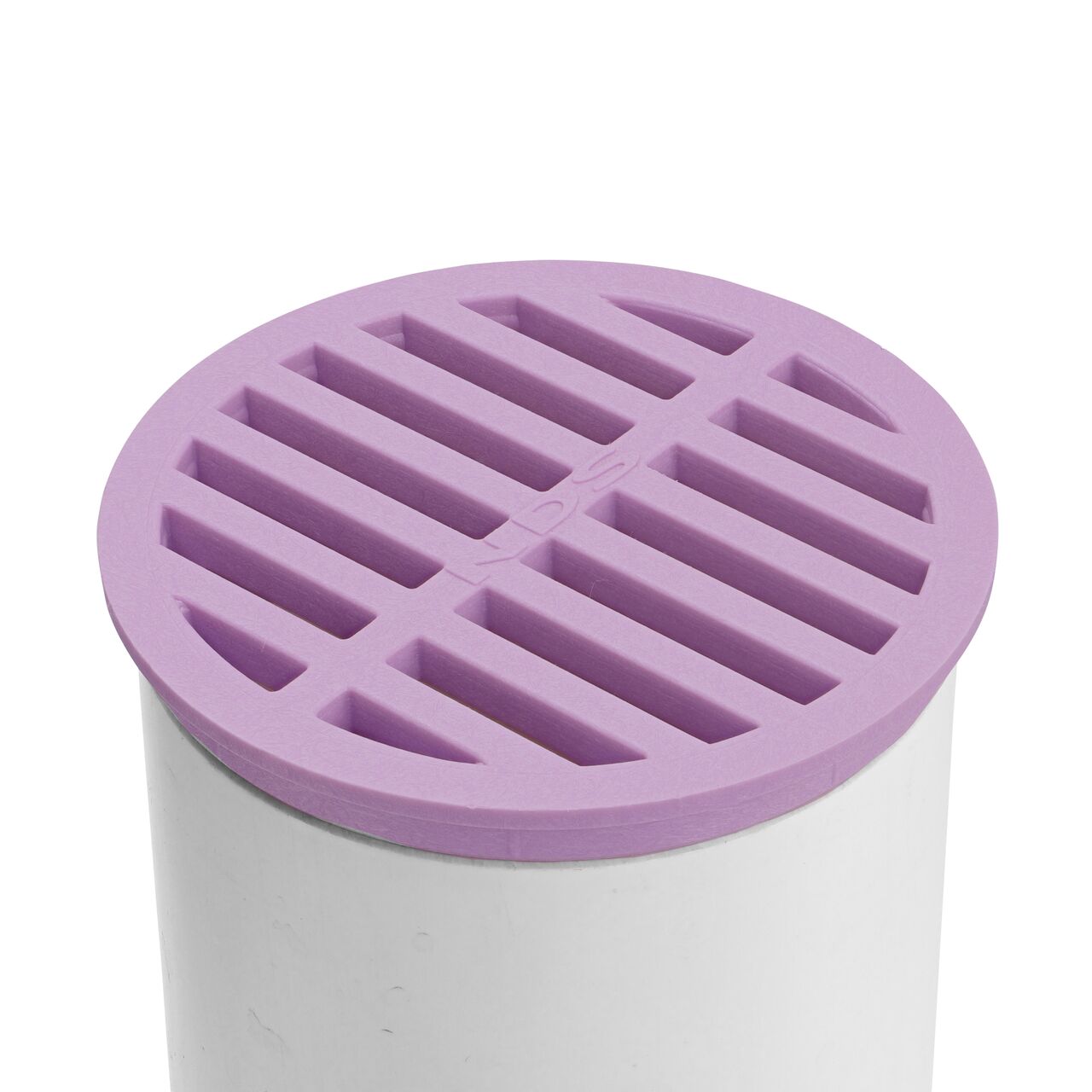 NDS 4 in. Round Grate installed to a 4 in S &D Pipe (NDS 13P)