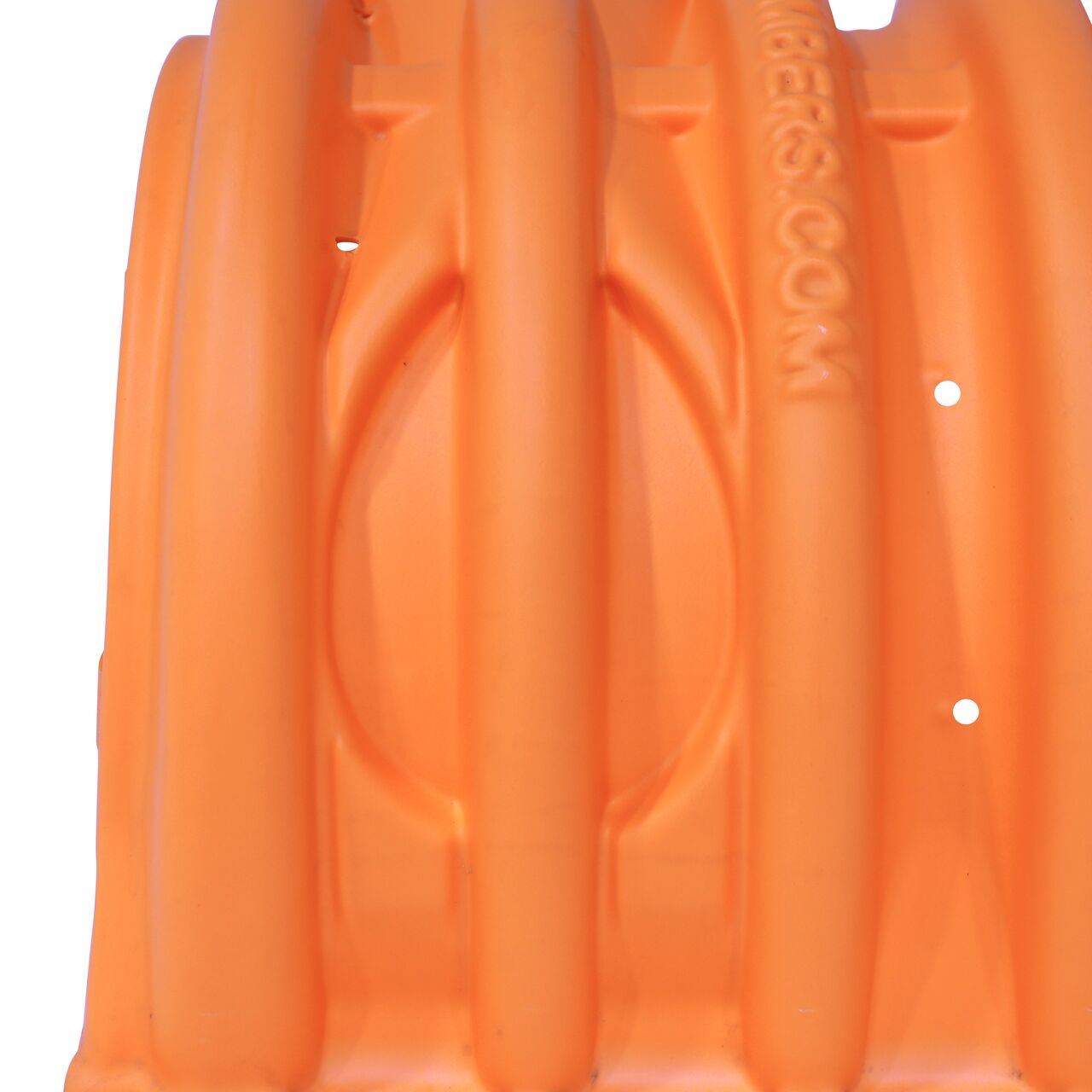 Closeup of the top of the NDS StormChamber 18 in. end unit where you can cut holes into the product to insert a pipe on side of the chamber  (NDS SC-1820-E-O)